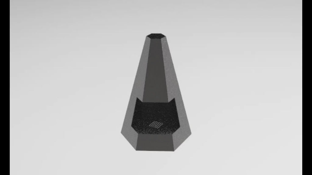 Video - 1. Hexagon Pyramid Fire Pit. Files DXF, SVG for CNC, Plasma, Laser, Waterjet. Garden Fireplace. FirePit. Metal Art Decoration.