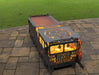 Picture - 6. Fire truck Fire Pit Grill. Files DXF, SVG for CNC, Plasma, Laser, Waterjet. Brazier. FirePit. Barbecue.