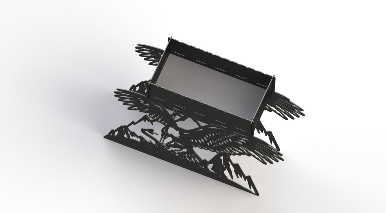 Picture - 6. Eagle fire pit, grill and bbq. DXF files for plasma, laser, CNC. Firepit.