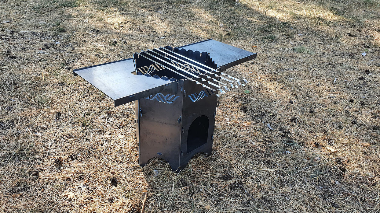 digital produkt Stove for Cauldron with shelves and skewers