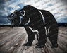 Picture. Bear V9. Metal art DXF files for plasma, laser, CNC, waterjet. Home wall vector art.