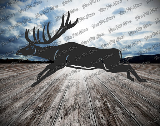 Picture. Deer V6. Metal art DXF files for plasma, laser, CNC, waterjet. Home wall vector art.