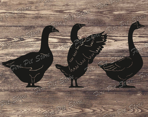 Picture.  Goose. Metal art DXF files for plasma, laser, CNC, waterjet. Home wall vector art.