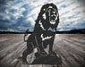 Picture. Lion V7. Metal art DXF files for plasma, laser, CNC, waterjet. Home wall vector art.