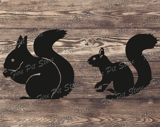 Picture.  Squirrel. Metal art DXF files for plasma, laser, CNC, waterjet. Home wall vector art.