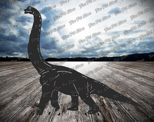 Picture. Brachiosaurus. Metal art DXF files for plasma, laser, CNC, waterjet. Home wall vector art.
