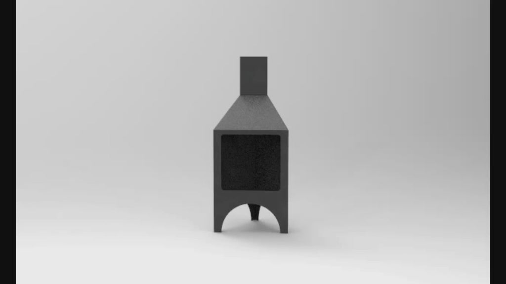 Video - 1. Pyramid Stove Fire Pit. Files DXF, SVG for CNC, Plasma, Laser, Waterjet. Garden Fireplace. FirePit. Metal Art Decoration.