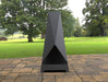 Picture - 1. Triangular II Pyramid Fire Pit. Files DXF, SVG for CNC, Plasma, Laser, Waterjet. Garden Fireplace. FirePit. Metal Art Decoration.