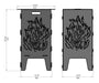 Picture - 7. Fire fire pit, grill and bbq. DXF files for plasma, laser, CNC. Firepit.