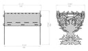 Picture - 9. Fenix fire pit, grill and bbq. DXF files for plasma, laser, CNC. Firepit.