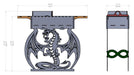 Picture - 7. Dragon fire pit, grill and bbq. DXF files for plasma, laser, CNC. Firepit.