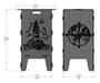Picture - 6. Lighthouse and Compass fire pit, grill and bbq. DXF files for plasma, laser, CNC. Firepit.