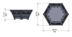 Picture - 8. Hexagon V1 fire pit for camping or backyard. DXF files for plasma, laser, CNC. Firepit.