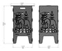 Picture - 7. Bear fire pit, grill and bbq. DXF files for plasma, laser, CNC. Firepit.