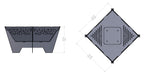 Picture - 7. Star 24'' fire pit, grill and bbq. DXF files for plasma, laser, CNC. Firepit.