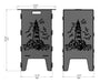 Picture - 6. Lighthouse fire pit, grill and bbq. DXF files for plasma, laser, CNC. Firepit.