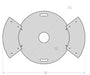 Picture - 10. Round Grill Plate 100 cm for Fire Barrel and Kettle Barbecue Fire Plate Plancha bbq. DXF files for plasma, laser, CNC.