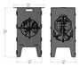 Picture - 6. Compass and Anchor fire pit, grill and bbq. DXF files for plasma, laser, CNC. Firepit.