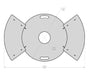Picture - 10. Round Grill Plate 80 cm for Fire Barrel and Kettle Barbecue Fire Plate Plancha bbq. DXF files for plasma, laser, CNC.