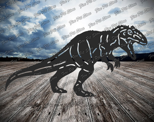 Picture. Gigantosaurus. Metal art DXF files for plasma, laser, CNC, waterjet. Home wall vector art.