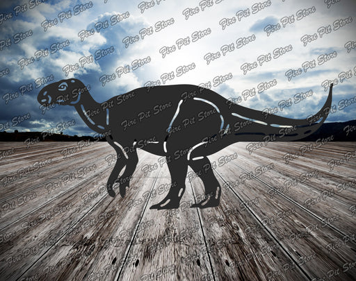 Picture. Iguanodon. Metal art DXF files for plasma, laser, CNC, waterjet. Home wall vector art.