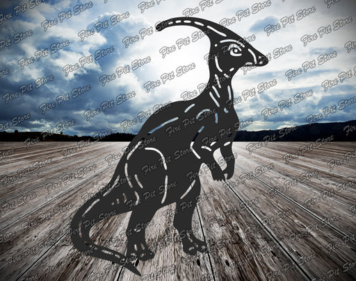 Picture. Parasaurolophus. Metal art DXF files for plasma, laser, CNC, waterjet. Home wall vector art.