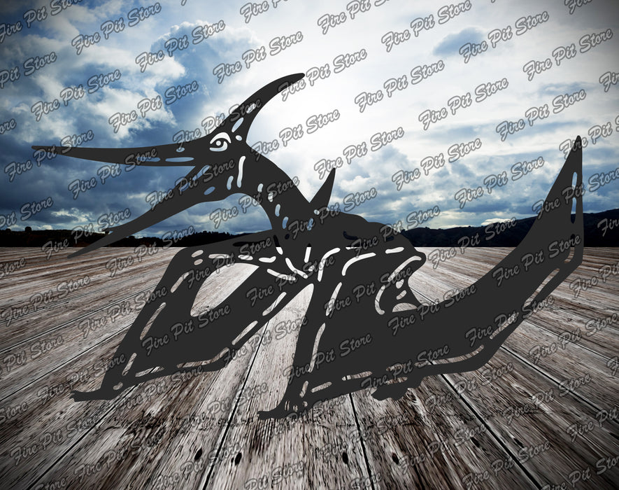 Picture. Pterodactylus V2. Metal art DXF files for plasma, laser, CNC, waterjet. Home wall vector art.