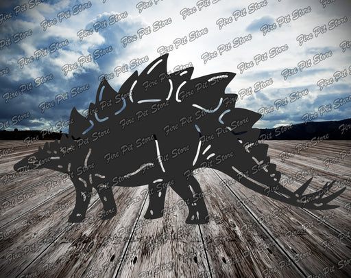 Picture. Stegosaurus. Metal art DXF files for plasma, laser, CNC, waterjet. Home wall vector art.