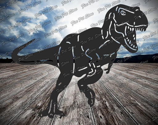 Picture. Tyrannosaurus rex V2. Metal art DXF files for plasma, laser, CNC, waterjet. Home wall vector art.
