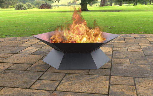 Picture - 8. Hexagon Fire Pit II. Files DXF, SVG for CNC, Plasma, Laser, Waterjet. Garden Fireplace. FirePit. Metal Art Decoration.