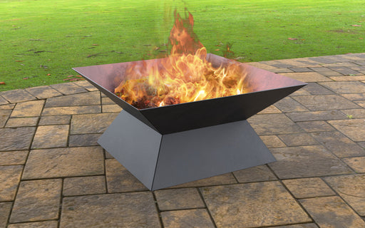 Picture - 7. Square Fire Pit. Files DXF, SVG for CNC, Plasma, Laser, Waterjet. Garden Fireplace. FirePit. Metal Art Decoration.