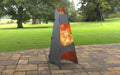 Picture - 7. Collapsible Pyramid Fire Pit. Files DXF, SVG for CNC, Plasma, Laser, Waterjet. Garden Fireplace. FirePit. Metal Art Decoration.