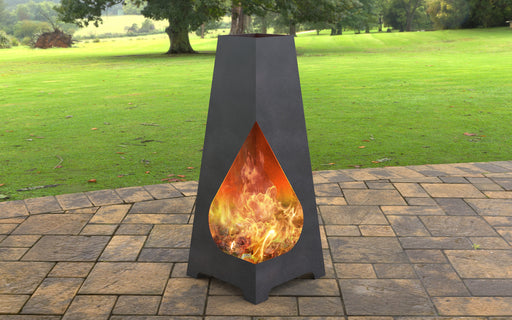 Picture - 8. Drop Pyramid Fire Pit. Files DXF, SVG for CNC, Plasma, Laser, Waterjet. Garden Fireplace. FirePit. Metal Art Decoration.