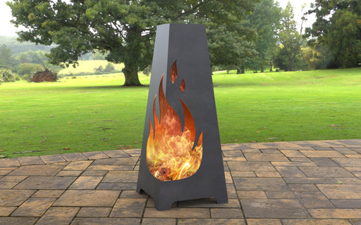Picture - 7. Fire Pyramid Fire Pit. Files DXF, SVG for CNC, Plasma, Laser, Waterjet. Garden Fireplace. FirePit. Metal Art Decoration.