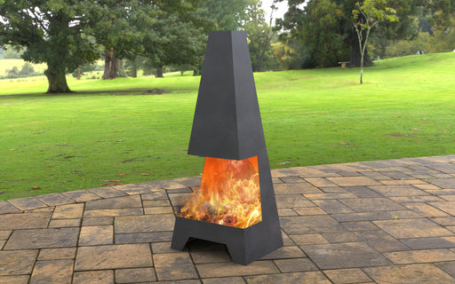 Picture - 10. Front Pyramid Fire Pit. Files DXF, SVG for CNC, Plasma, Laser, Waterjet. Garden Fireplace. FirePit. Metal Art Decoration.