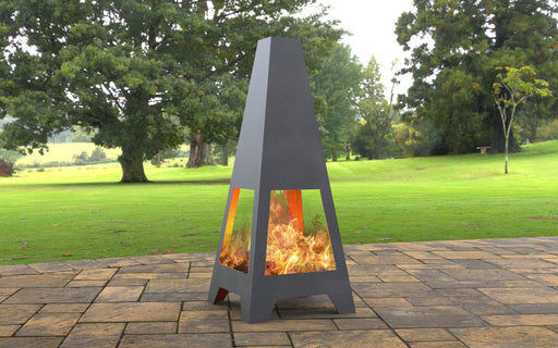 Picture - 6. Four-sided Pyramid Fire Pit. Files DXF, SVG for CNC, Plasma, Laser, Waterjet. Garden Fireplace. FirePit. Metal Art Decoration.