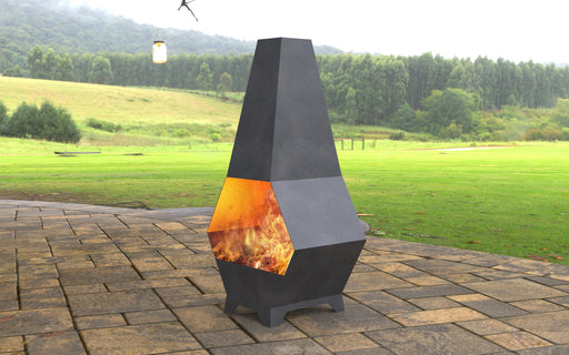 Picture - 8. Hexagon II Pyramid Fire Pit. Files DXF, SVG for CNC, Plasma, Laser, Waterjet. Garden Fireplace. FirePit. Metal Art Decoration.