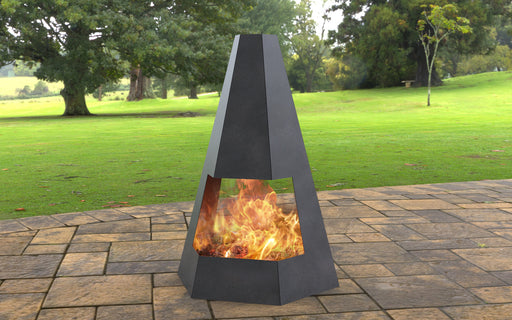 Picture - 9. Hexagon Double sided Pyramid Fire Pit. Files DXF, SVG for CNC, Plasma, Laser, Waterjet. Garden Fireplace. FirePit. Metal Art Decoration.