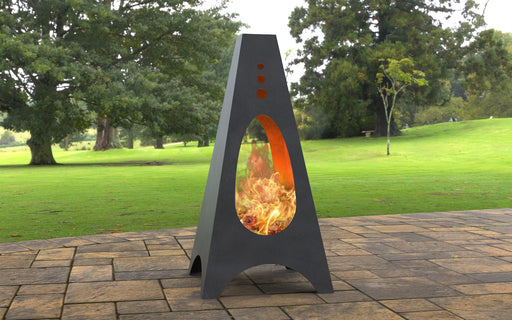 Picture - 6. Oval Pyramid Fire Pit. Files DXF, SVG for CNC, Plasma, Laser, Waterjet. Garden Fireplace. FirePit. Metal Art Decoration.