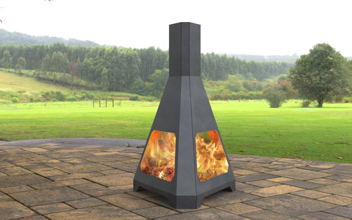 Picture - 7. Three-sided Pyramid Fire Pit. Files DXF, SVG for CNC, Plasma, Laser, Waterjet. Garden Fireplace. FirePit. Metal Art Decoration.