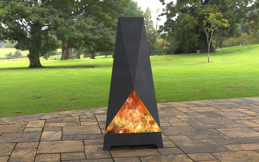 Picture - 10. Triangular II Pyramid Fire Pit. Files DXF, SVG for CNC, Plasma, Laser, Waterjet. Garden Fireplace. FirePit. Metal Art Decoration.