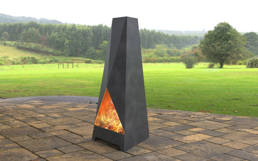 Picture - 11. Triangular II Pyramid Fire Pit. Files DXF, SVG for CNC, Plasma, Laser, Waterjet. Garden Fireplace. FirePit. Metal Art Decoration.