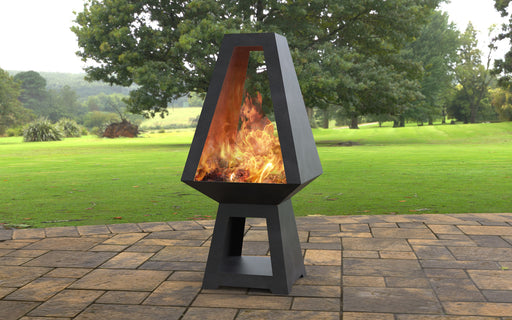 Picture - 1. Pyramid New Fire Pit. Files DXF, SVG for CNC, Plasma, Laser, Waterjet. Garden Fireplace. FirePit. Metal Art Decoration.