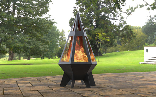 Picture - 2. Pyramid Rocket III Fire Pit. Files DXF, SVG for CNC, Plasma, Laser, Waterjet. Garden Fireplace. FirePit. Metal Art Decoration.