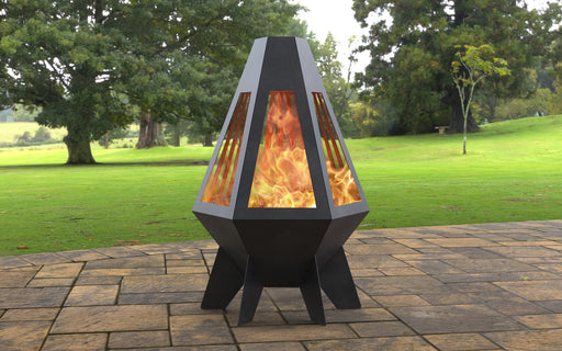 Picture - 1. Pyramid Rocket IV Fire Pit. Files DXF, SVG for CNC, Plasma, Laser, Waterjet. Garden Fireplace. FirePit. Metal Art Decoration.