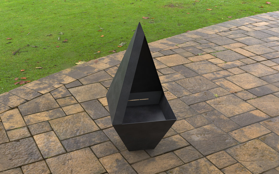 Picture - 6. Pyramid Acute Fire Pit. Files DXF, SVG for CNC, Plasma, Laser, Waterjet. Garden Fireplace. FirePit. Metal Art Decoration.