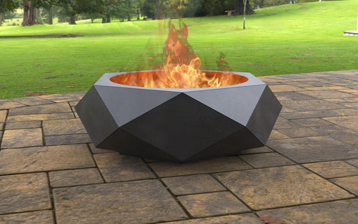 Picture - 1. Volumetric Hexagon Fire Pit. Files DXF, SVG for CNC, Plasma, Laser, Waterjet. Garden Fireplace. FirePit. Metal Art Decoration.