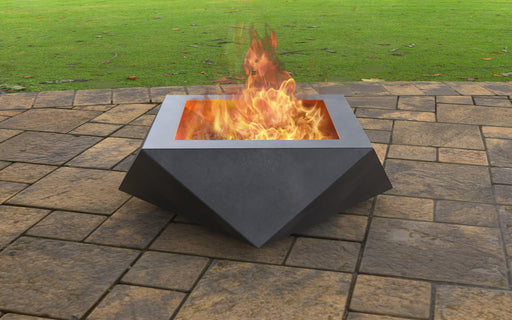 Picture - 2. Volumetric Square Fire Pit. Files DXF, SVG for CNC, Plasma, Laser, Waterjet. Garden Fireplace. FirePit. Metal Art Decoration.