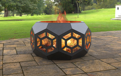 Picture - 2. Volumetric Octagon Fire Pit. Files DXF, SVG for CNC, Plasma, Laser, Waterjet. Garden Fireplace. FirePit. Metal Art Decoration.