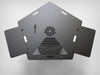 Picture - 9. Pentagon Grill Plate 100 cm for Fire Barrel and Kettle Barbecue Fire Plate Plancha bbq. DXF files for plasma, laser, CNC.